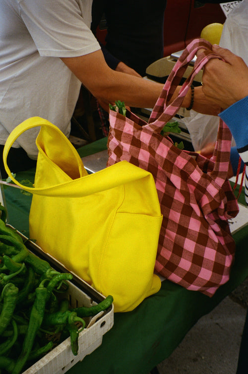 CANDY GINGHAM - Pink Tote Bag
