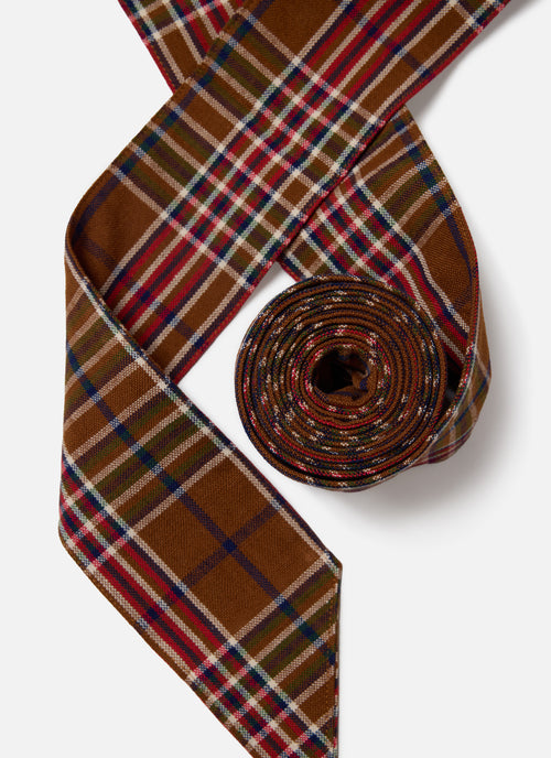 CHARLOTTE PLAID - Multi Wide Garland Ribbon