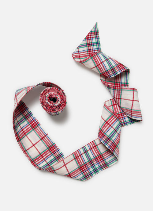 CLARA PLAID - Multi Wide Garland Ribbon