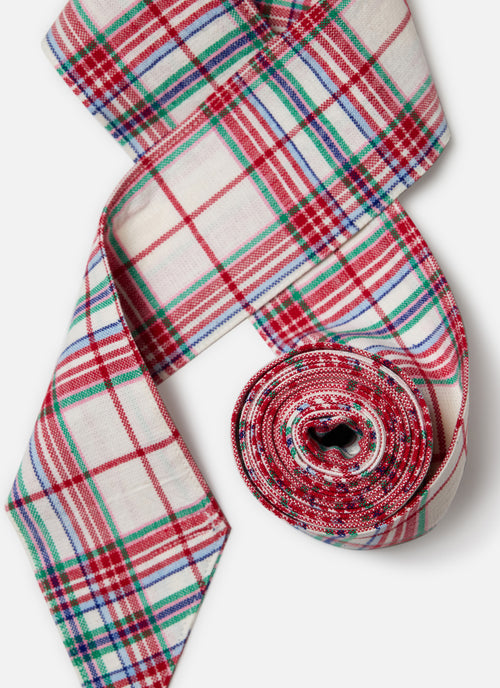 CLARA PLAID - Multi Wide Garland Ribbon