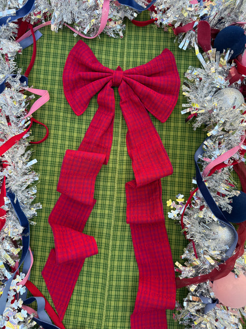 SOHO - Crimson Red Fabric Bow