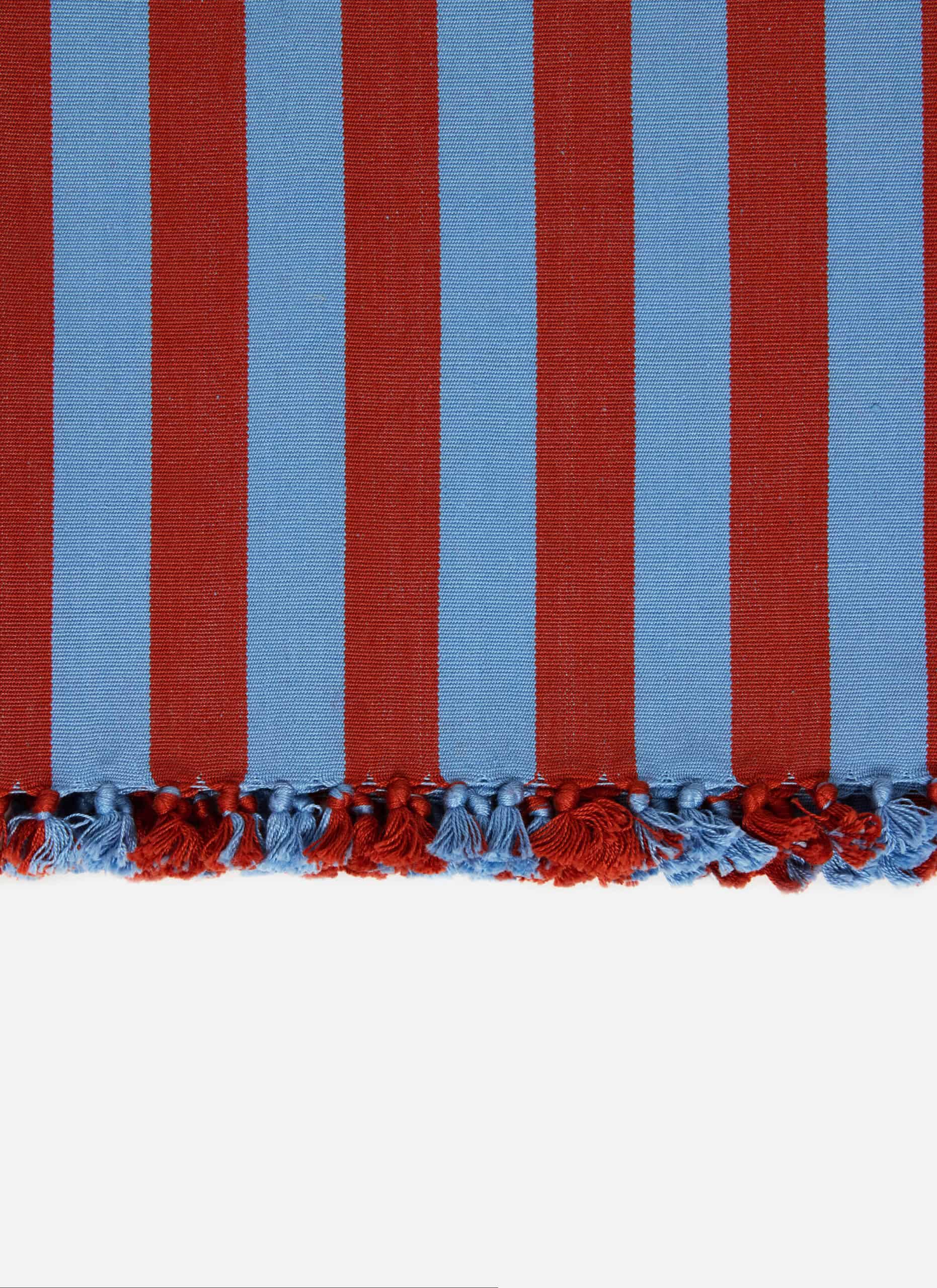 HTH x Domino MEDIUM STRIPE - Tomato & Blue Tea Towel – Heather