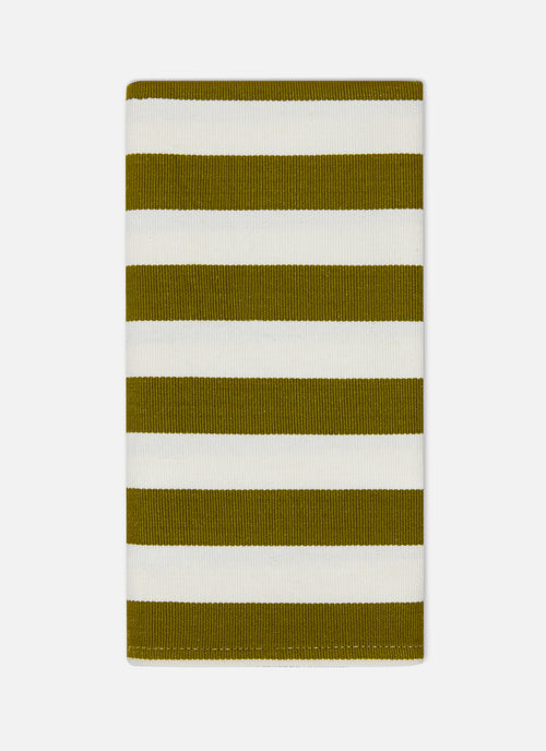 OLIVE & CREAM - Medium Striped Napkins
