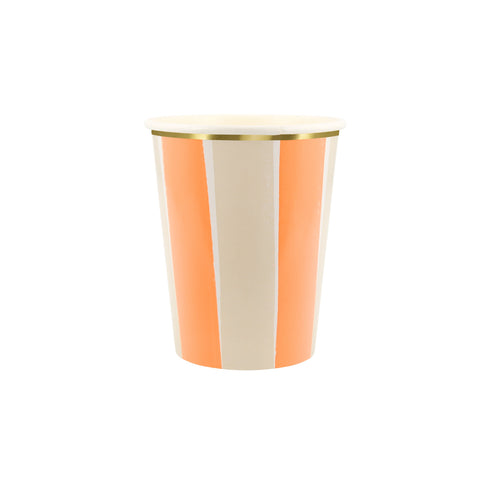Fall Stripe Cups (x8)
