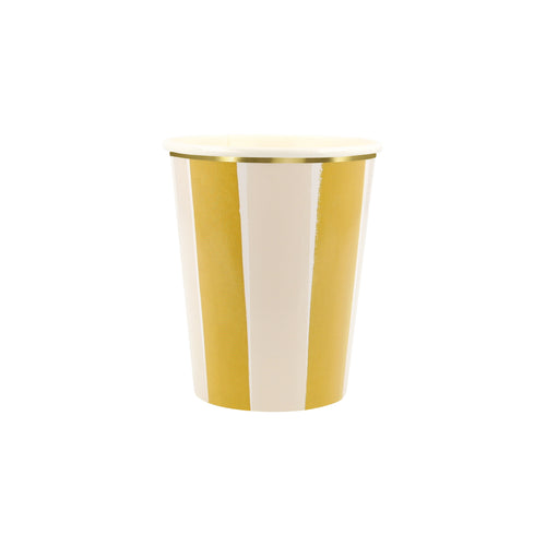 Fall Stripe Cups (x8)