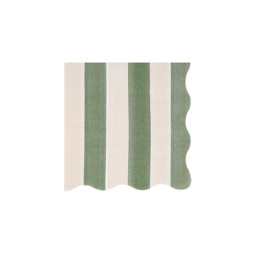 Fall Stripe Small Napkins (x16)