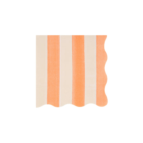Fall Stripe Small Napkins (x16)