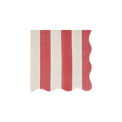 Fall Stripe Small Napkins (x16)