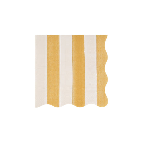 Fall Stripe Small Napkins (x16)