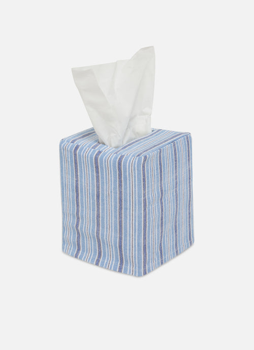 FREDDIE STRIPE - Blue Tissue Box Cover