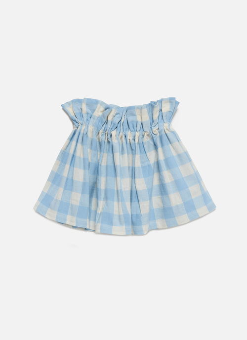 GINGHAM - Baby Blue Lampshade Cover