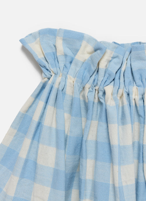 GINGHAM - Baby Blue Lampshade Cover