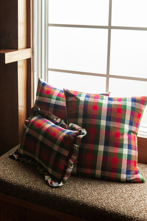 GINGHAM - Pine Small Pillow