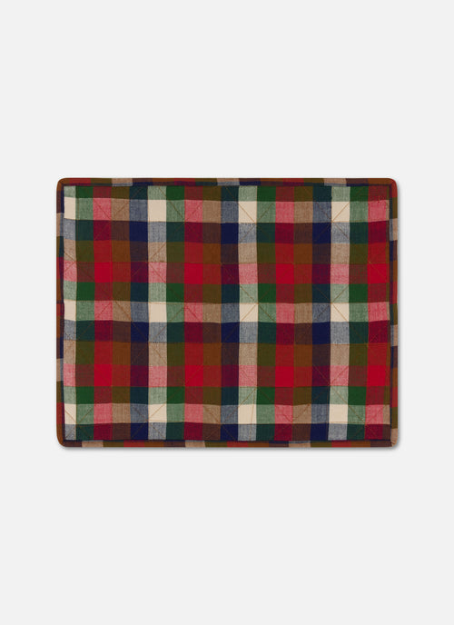 GINGHAM - Pine Quilted Placemat