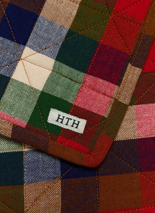GINGHAM - Pine Quilted Placemat