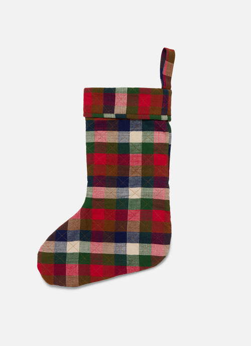 GINGHAM - Pine Quilted Stocking
