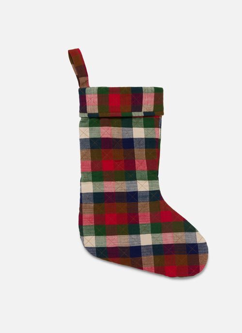 GINGHAM - Pine Quilted Stocking