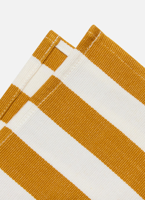 GOLDENROD & CREAM - Medium Stripe Napkins