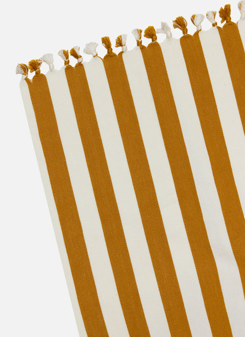 GOLDENROD & CREAM - Medium Stripe Tablecloth