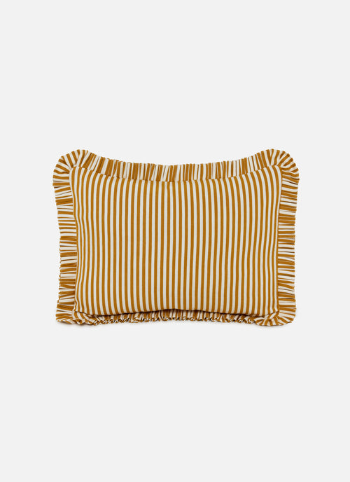 GOLDENROD & CREAM - Mini Stripe Petite Pillow