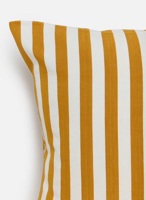 GOLDENROD & CREAM - Medium Stripe Pillow