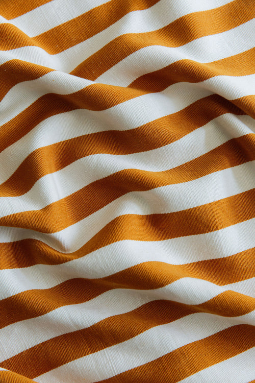 GOLDENROD & CREAM - Medium Stripe Tablecloth