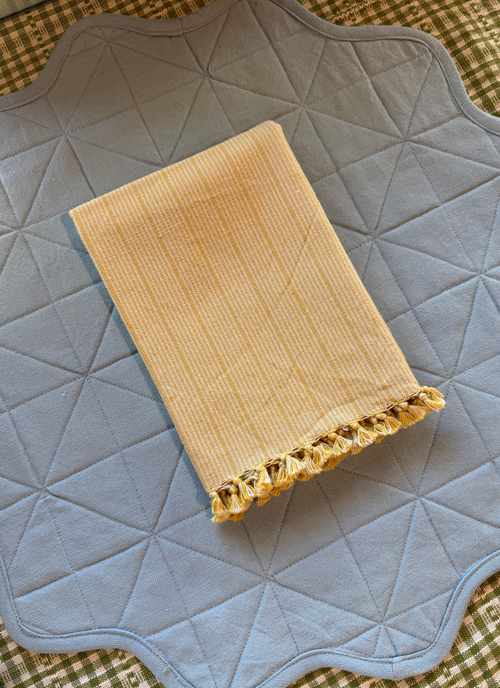 GOLDIE STRIPE - Butter Tea Towel