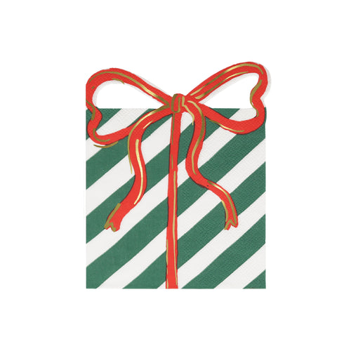 Present with Bow Napkins (x16)