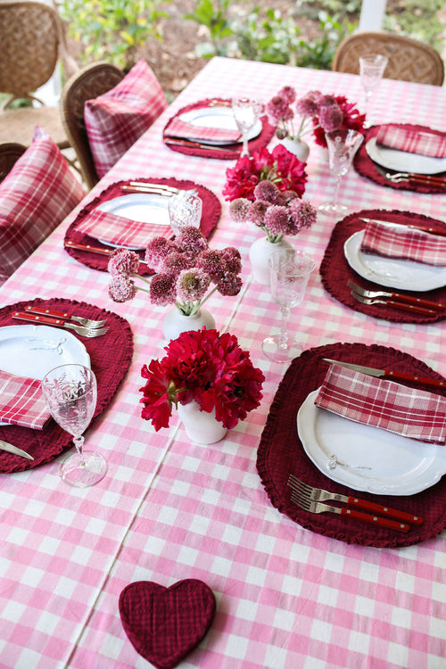 GINGHAM - Peony Tablecloth