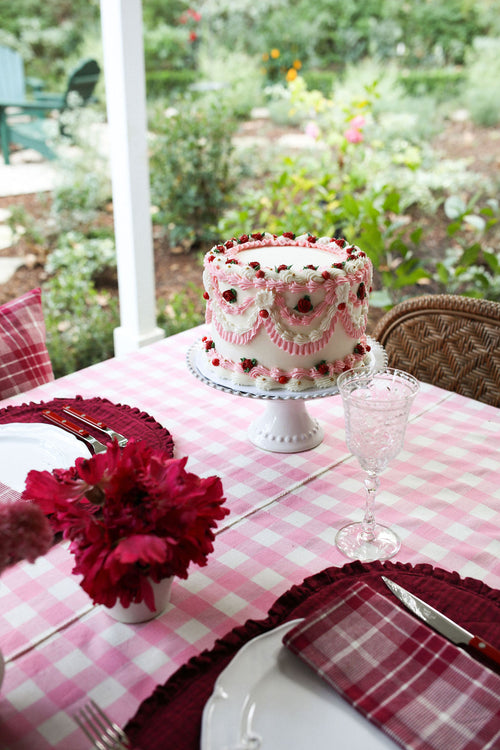 GINGHAM - Peony Tablecloth