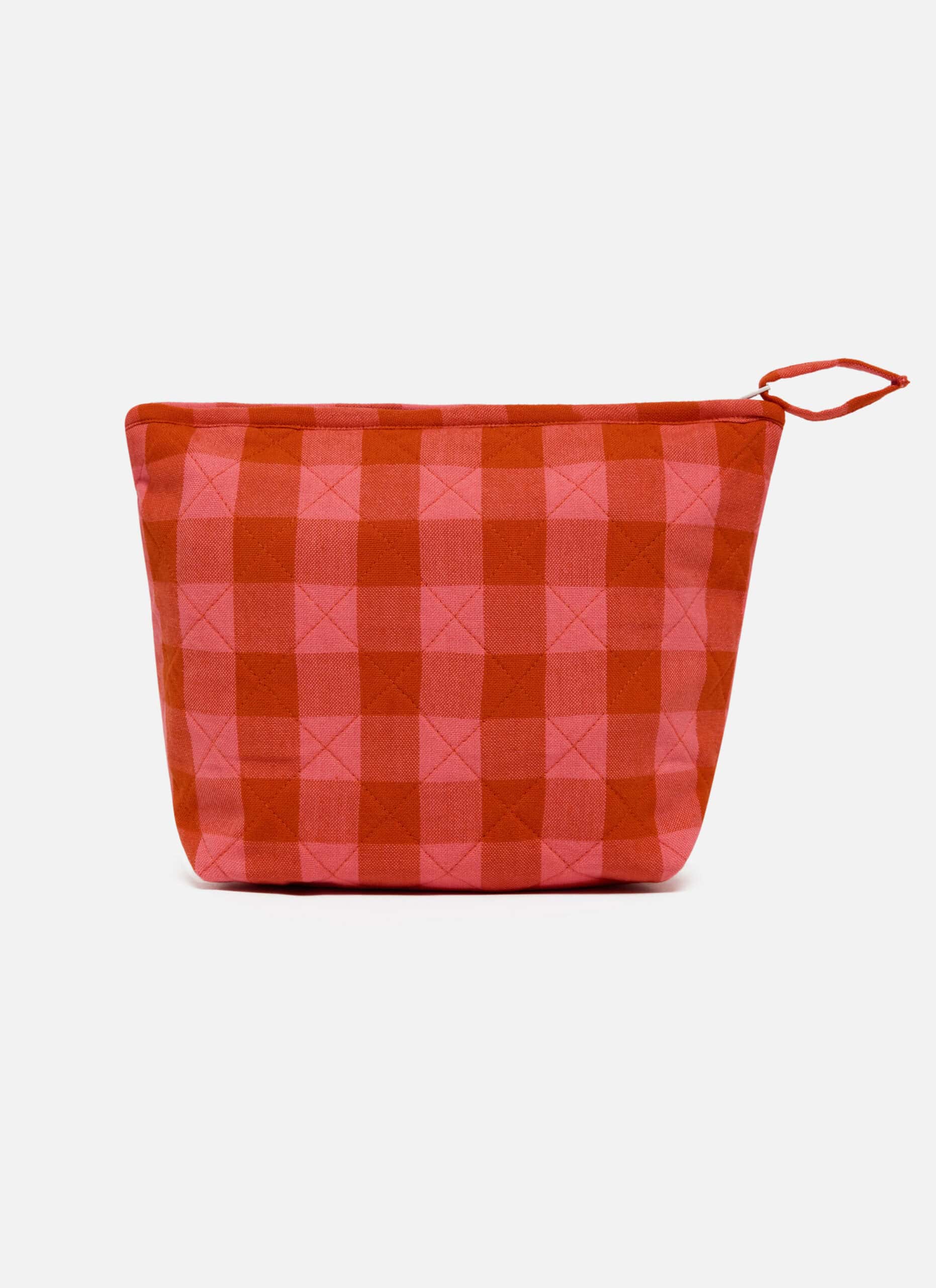 Mini Gingham Quilted Pouch Large - Thumbnail 5