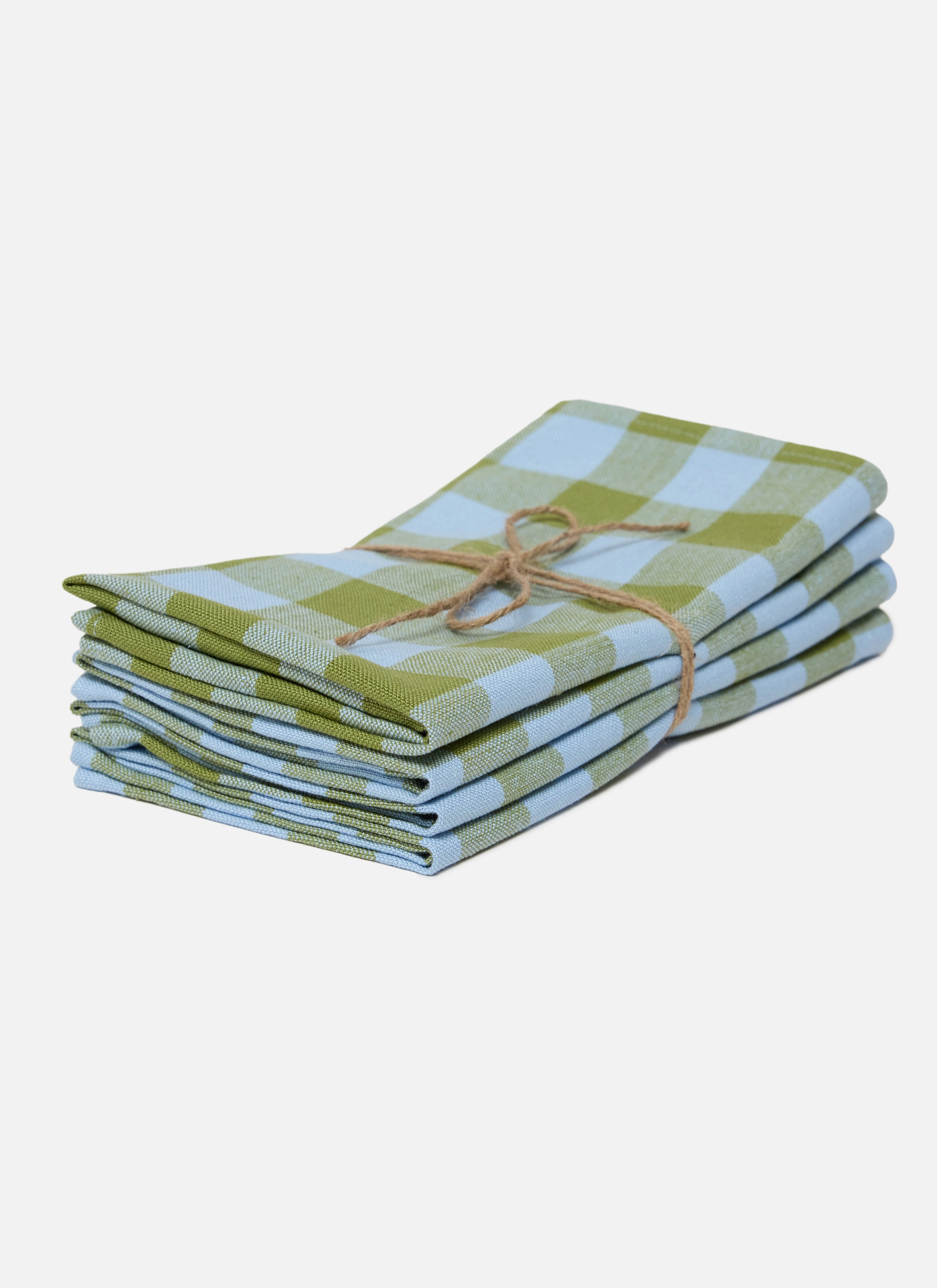 GINGHAM Moss Napkins - Thumbnail 2