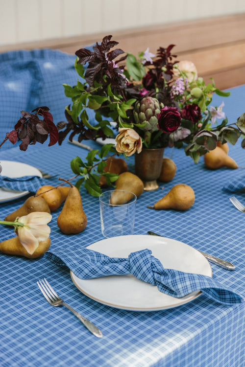 KATHERINE PLAID - Midnight Tablecloth