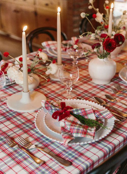 CLARA PLAID - Multicolor Tablecloth