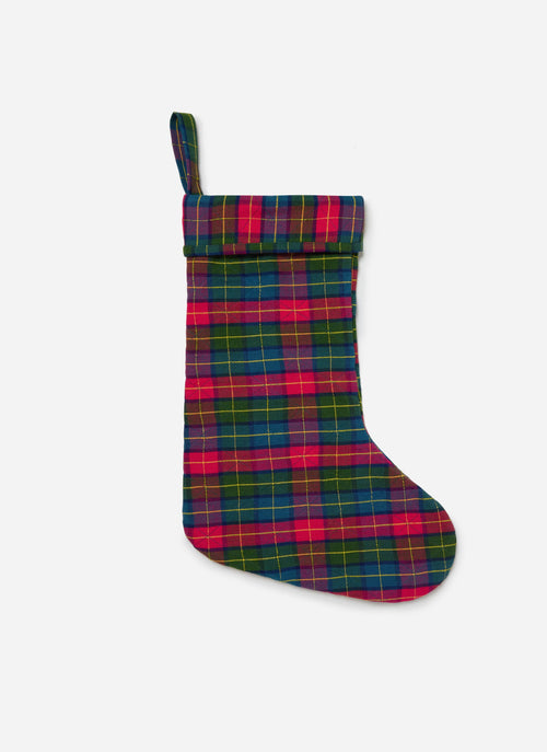 HOLLY PLAID -  Quilted Multi Stocking