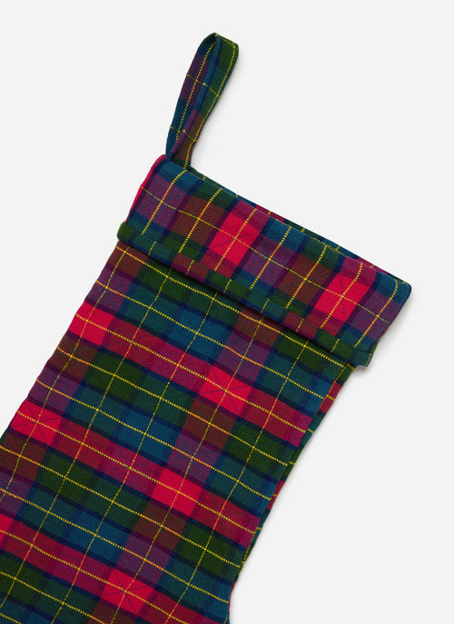 HOLLY PLAID -  Quilted Multi Stocking