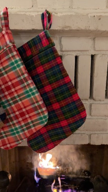 HOLLY PLAID -  Quilted Multi Stocking