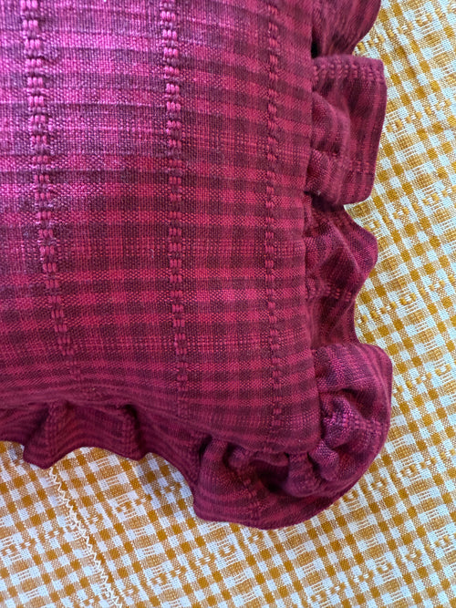 SOHO - Two Toned Bordeaux Petite Pillow