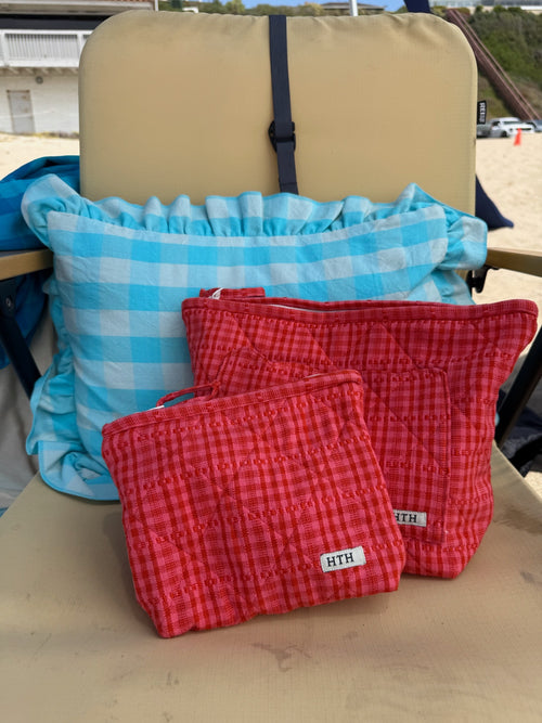 SOHO - Guava Quilted Pouch Small