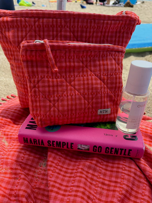 SOHO - Guava Quilted Pouch Small