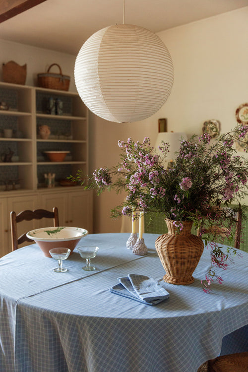 KATHERINE PLAID - Powder Blue Napkins