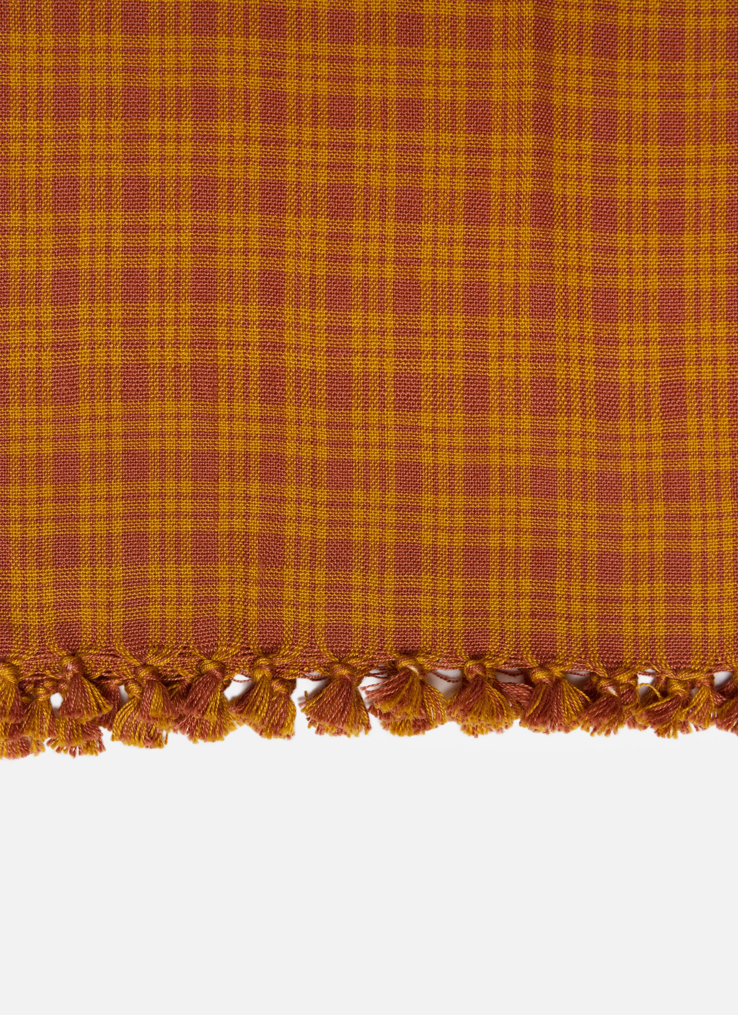 KATHERINE PLAID - Saffron Tea Towel - Thumbnail 2