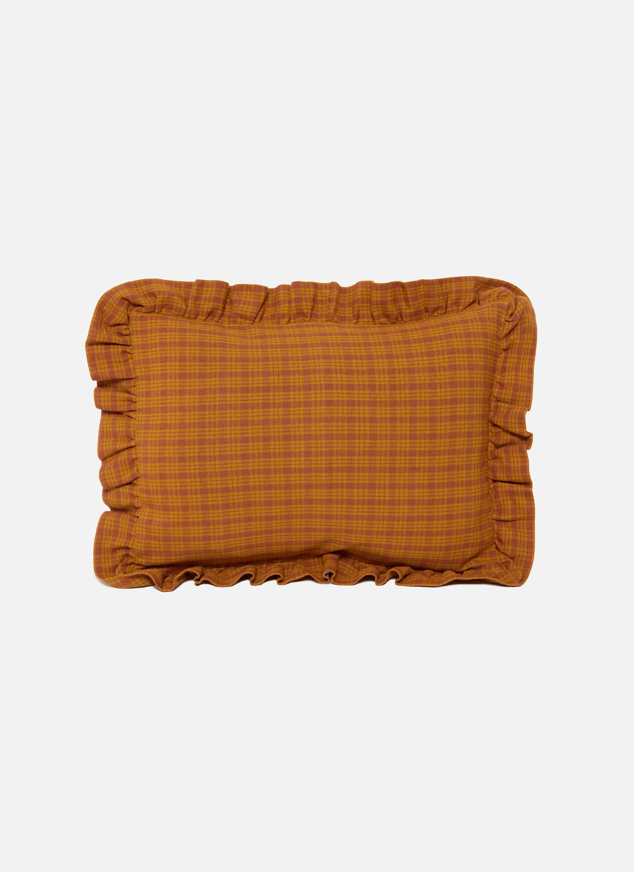 Katherine Plaid Saffron Petite Pillow
