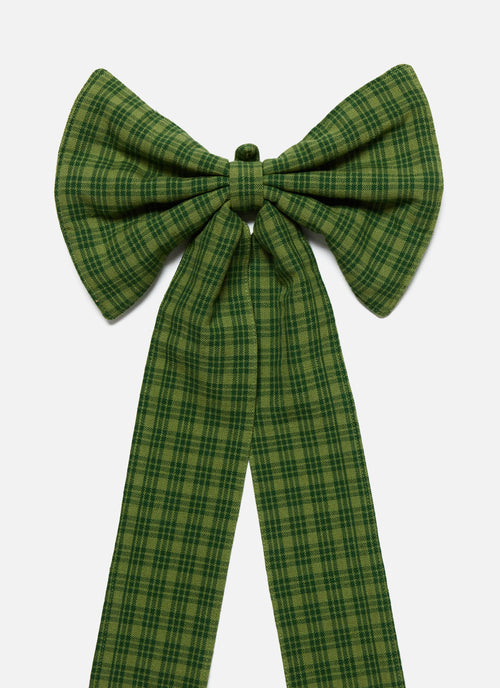 KATHERINE PLAID - Evergreen Fabric Bow