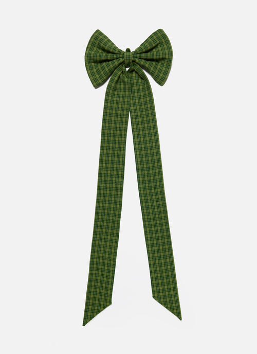 KATHERINE PLAID - Evergreen Fabric Bow