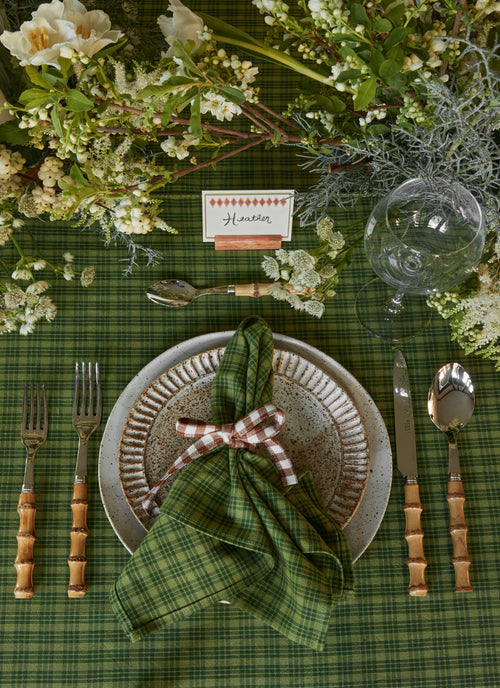 KATHERINE PLAID - Evergreen Napkins