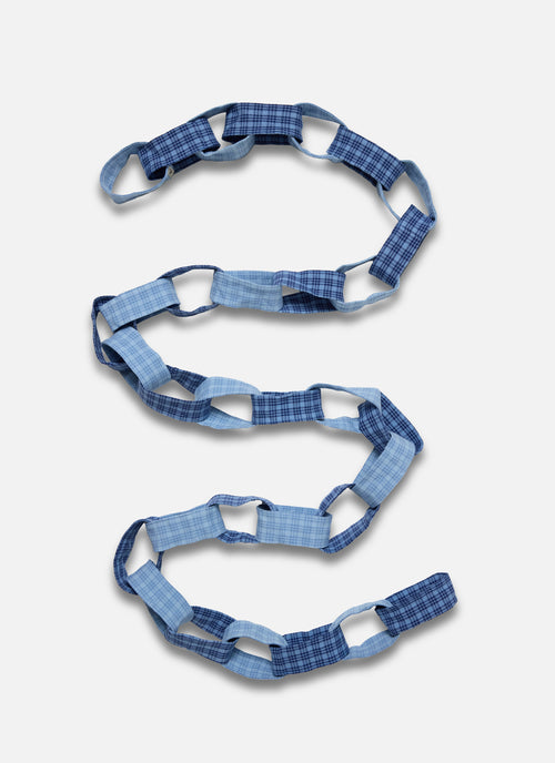 KATHERINE PLAID - Midnight & Powder Blue Chain Garland