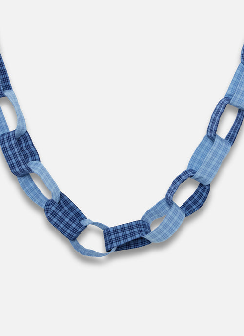 KATHERINE PLAID - Midnight & Powder Blue Chain Garland