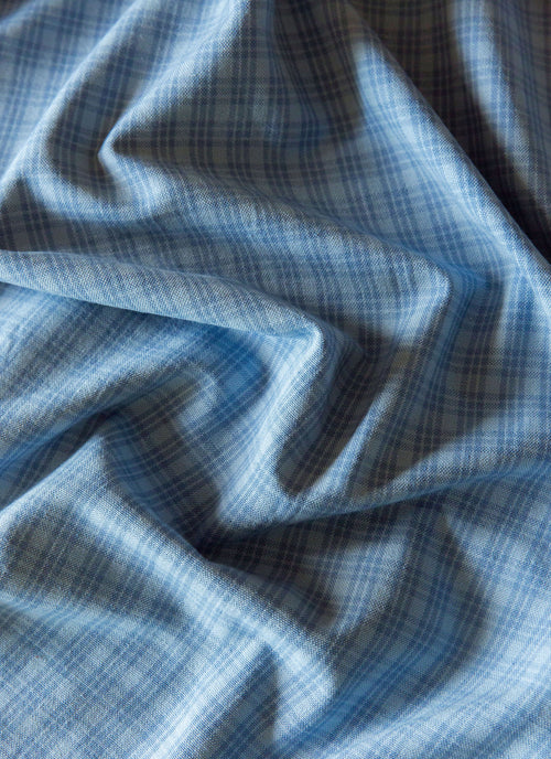 KATHERINE PLAID - Powder Blue Tablecloth