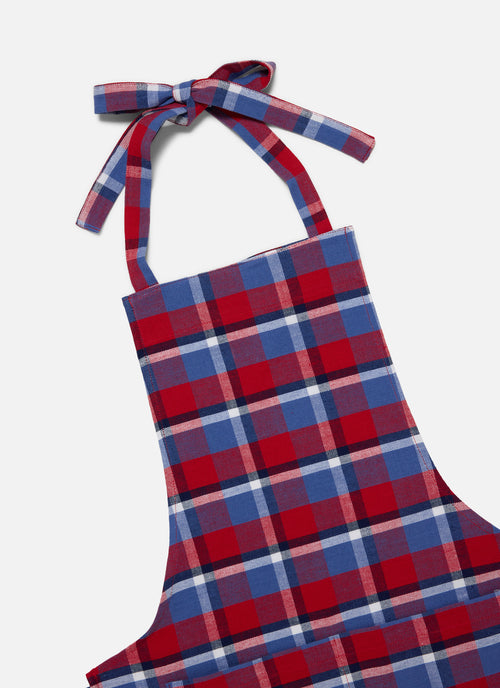 BETTY PLAID - Red Kid Apron